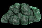 Silky, Botryoidal Malachite Crystal Formation - Congo #67452-1